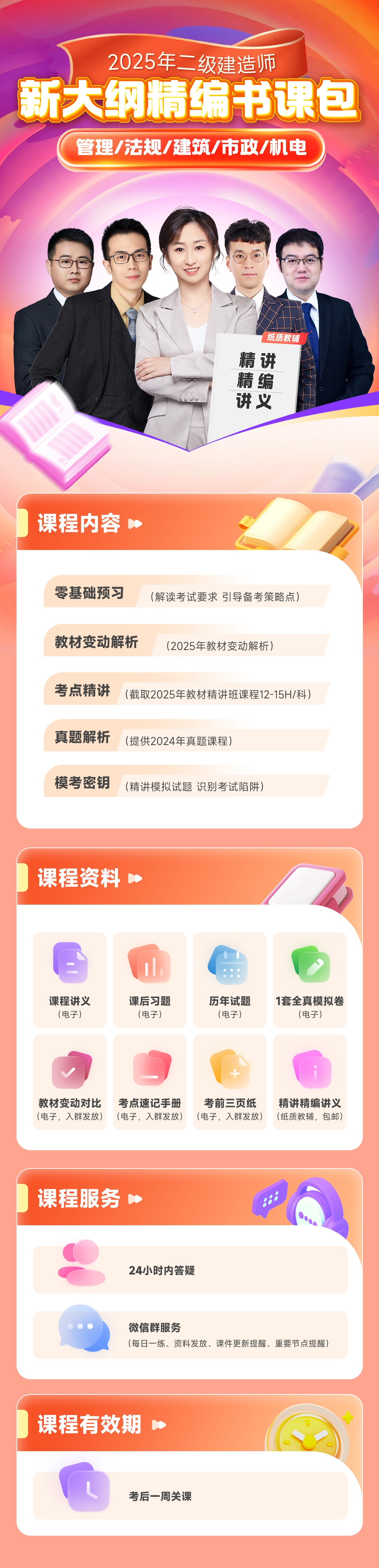 二级建造师精编书课包详情 二级建造师精编书课包详情